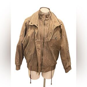 Bold Vintage Adventure Bound Brown Leather Jacket – Timeless Style Awaits